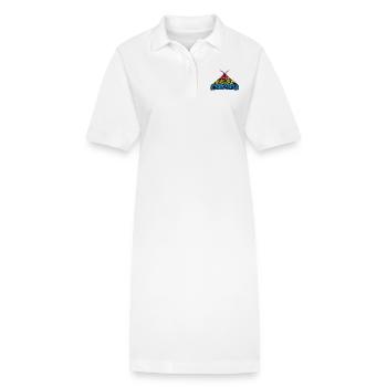 Pansexuell pride Motte - Stanley/Stella Frauen Bio-Polokleid PAIGER - Weiß - Vorne