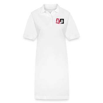 ko_boxing_02 - Stanley/Stella Frauen Bio-Polokleid PAIGER - Weiß - Vorne