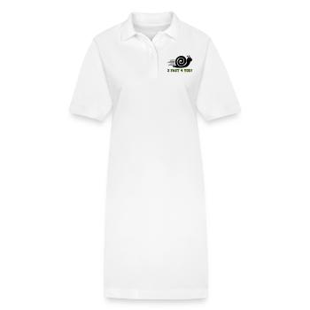 Escargot 2 Rapide - Robe polo bio PAIGER Stanley/Stella Femme - blanc - Devant