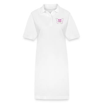 Printemps - Le printemps est là ! - Robe polo bio PAIGER Stanley/Stella Femme - blanc - Devant