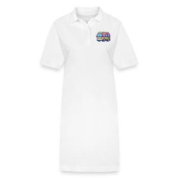 Bus - Robe polo bio PAIGER Stanley/Stella Femme - blanc - Devant