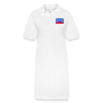 Réunion - Robe polo bio PAIGER Stanley/Stella Femme - blanc - Devant