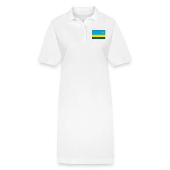 Ruanda - Stanley/Stella Frauen Bio-Polokleid PAIGER - Weiß - Vorne