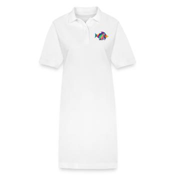 Poisson - Robe polo bio PAIGER Stanley/Stella Femme - blanc - Devant