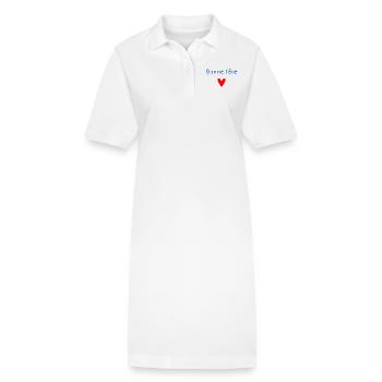 BONNE FÊTE. FÊTE DES MÈRES. FÊTE DES PÈRES. FÊTE - Robe polo bio PAIGER Stanley/Stella Femme - blanc - Devant