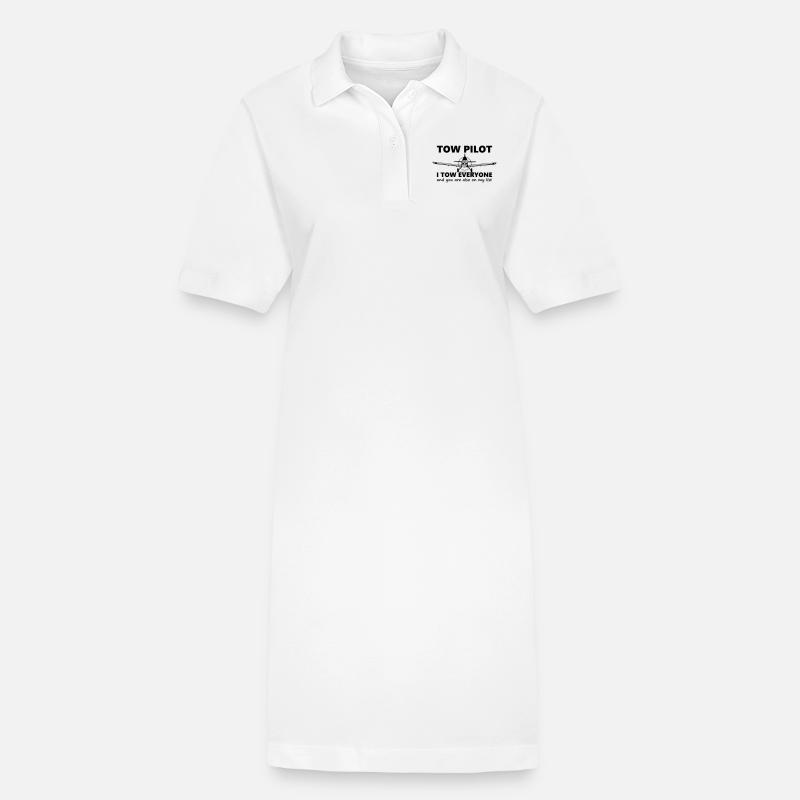 towpilot piper pa25 - Robe polo bio PAIGER Stanley/Stella Femme - blanc