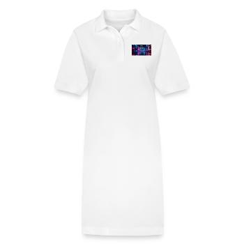 FREQUENCIES LOADED - Stanley/Stella PAIGER Organic Women’s Polo Dress - white - Front
