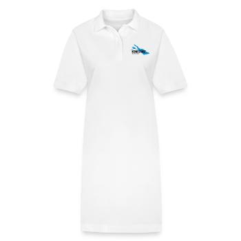 Lac de Constance - Robe polo bio PAIGER Stanley/Stella Femme - blanc - Devant
