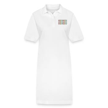 HERZ. HERZ. VALENTINSTAG. LIEBE. LIEBE. HERZ - Stanley/Stella Frauen Bio-Polokleid PAIGER - Weiß - Vorne
