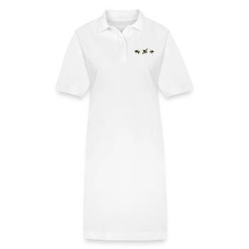 Kleine puschel Hummel - Stanley/Stella Frauen Bio-Polokleid PAIGER - Weiß - Vorne