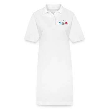 ABC - Atomic Biological Chemical - Stanley/Stella PAIGER Organic Women’s Polo Dress - white - Front