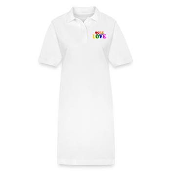 More love - Robe polo bio PAIGER Stanley/Stella Femme - blanc - Devant