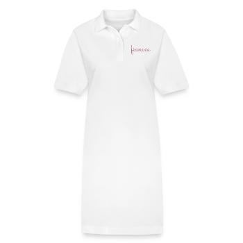 Verlobte Matching Verlobung Hochzeit Flitterwochen - Stanley/Stella Frauen Bio-Polokleid PAIGER - Weiß - Vorne