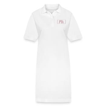 Mr. Matching Couple Verlobung Hochzeit Flitterwochen - Stanley/Stella Frauen Bio-Polokleid PAIGER - Weiß - Vorne