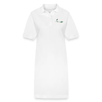 Lustiger Lauch mit Hexenbesen. - Stanley/Stella Frauen Bio-Polokleid PAIGER - Weiß - Vorne
