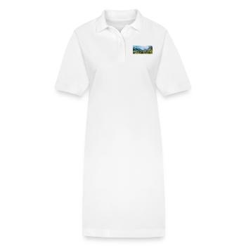 Geiranger panorama Storseterfossen Norwegen - Stanley/Stella Frauen Bio-Polokleid PAIGER - Weiß - Vorne