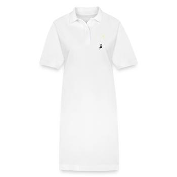 Cat & Mouse - Robe polo bio PAIGER Stanley/Stella Femme - blanc - Devant