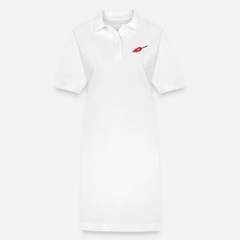 Dart Fire - Stanley/Stella Frauen Bio-Polokleid PAIGER - Weiß