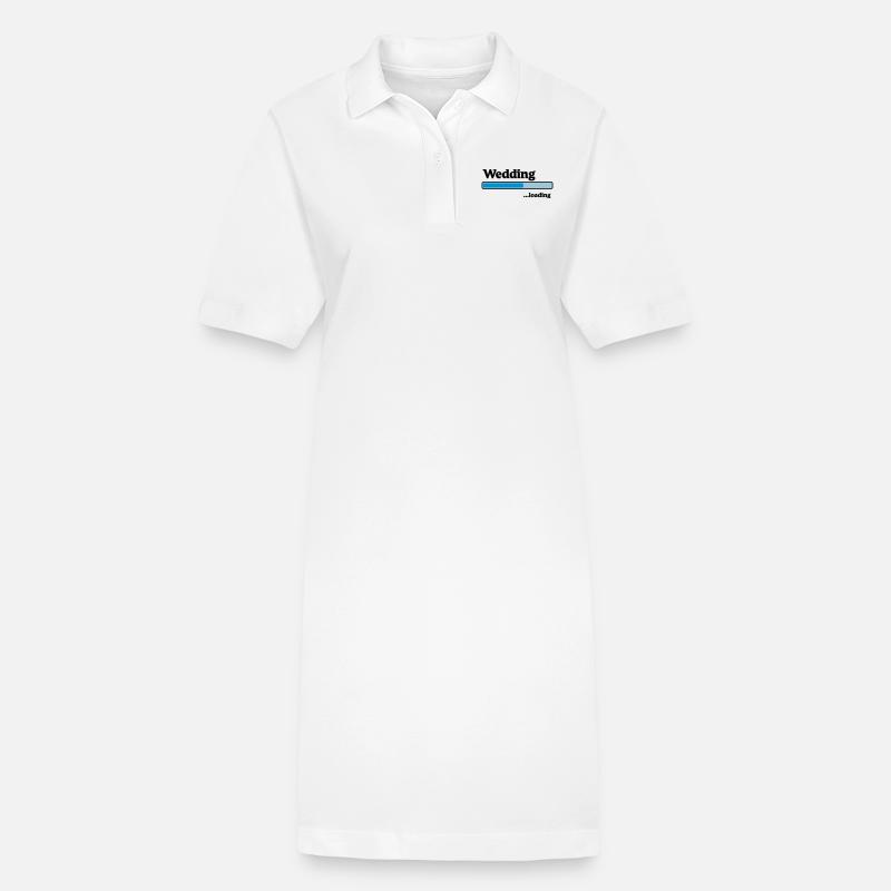 Wedding loading - Stanley/Stella PAIGER Organic Women’s Polo Dress - white
