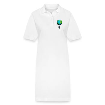 Planète Terre - Robe polo bio PAIGER Stanley/Stella Femme - blanc - Devant