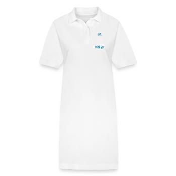 Moi et M Moi - Robe polo bio PAIGER Stanley/Stella Femme - blanc - Devant