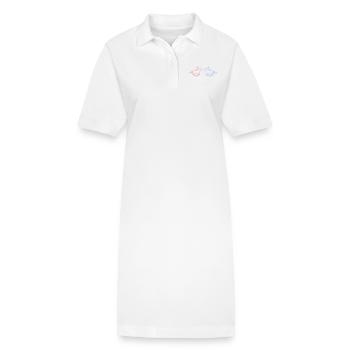reiter 2 - Stanley/Stella Frauen Bio-Polokleid PAIGER - Weiß - Vorne