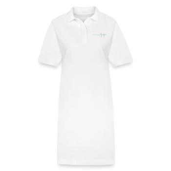 Alive puls - Stanley/Stella Frauen Bio-Polokleid PAIGER - Weiß - Vorne