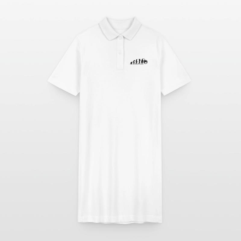Evolution planete terre monde évolution Robe polo bio PAIGER Stanley/Stella Femme