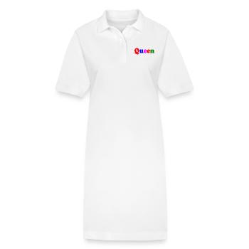 QUEEN - Stanley/Stella Frauen Bio-Polokleid PAIGER - Weiß - Vorne