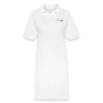 Wir grillen jetzt Oma Satzzeichen Komma Leben Omi - Stanley/Stella Frauen Bio-Polokleid PAIGER - Weiß - Vorne