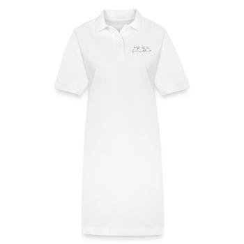 Anfassen ist simpel berühren eine Kunst - Stanley/Stella Frauen Bio-Polokleid PAIGER - Weiß - Vorne
