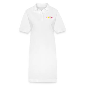 Robes des princesses - Robe polo bio PAIGER Stanley/Stella Femme - blanc - Devant