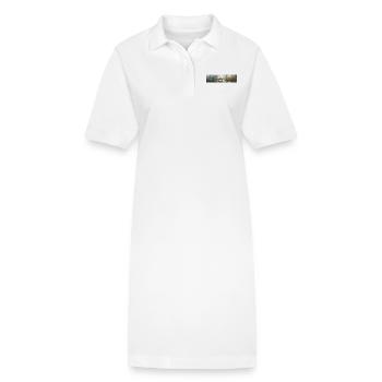 Apocalypse Merde géante dans le marais brumeux - Robe polo bio PAIGER Stanley/Stella Femme - blanc - Devant
