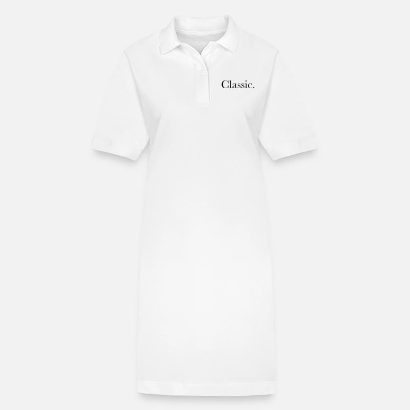 classique - Robe polo bio PAIGER Stanley/Stella Femme - blanc