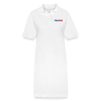 Frankreich - Stanley/Stella Frauen Bio-Polokleid PAIGER - Weiß - Vorne