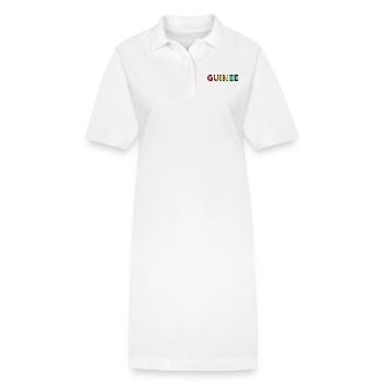 Drapeau Guinée - Robe polo bio PAIGER Stanley/Stella Femme - blanc - Devant