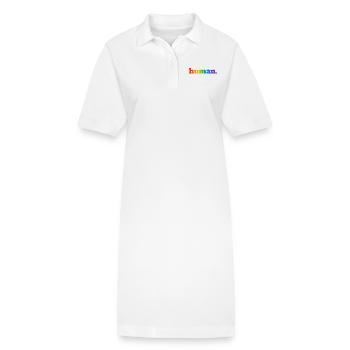 Arc-en-ciel humain - Robe polo bio PAIGER Stanley/Stella Femme - blanc - Devant