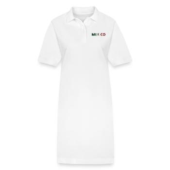 Drapeau Mexico - Robe polo bio PAIGER Stanley/Stella Femme - blanc - Devant