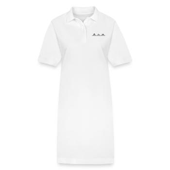 3 neugierige Kinder - Stanley/Stella Frauen Bio-Polokleid PAIGER - Weiß - Vorne