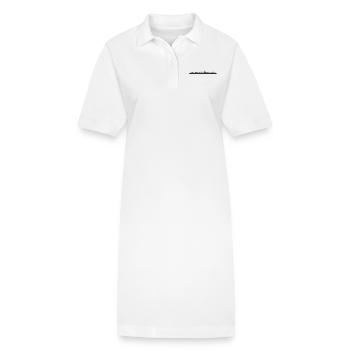 Skyline Stockholm - Stanley/Stella Frauen Bio-Polokleid PAIGER - Weiß - Vorne