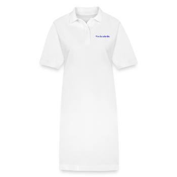 RETRAITE. RETRAITE. RETRAITEE. RETRAITE - Robe polo bio PAIGER Stanley/Stella Femme - blanc - Devant