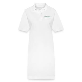 Flag of Uzbekistan - Stanley/Stella PAIGER Organic Women’s Polo Dress - white - Front