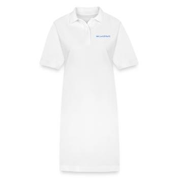 RUHESTAND. RUHESTAND. PENSIONIERT. RUHESTAND - Stanley/Stella Frauen Bio-Polokleid PAIGER - Weiß - Vorne