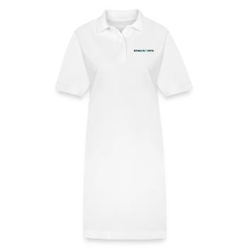 RETRAITE. RETRAITE. RETRAITEE. RETRAITE - Robe polo bio PAIGER Stanley/Stella Femme - blanc - Devant