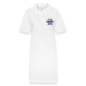Csd statt afd - Stanley/Stella Frauen Bio-Polokleid PAIGER - Weiß - Vorne