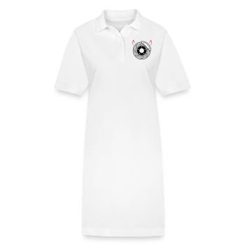 Disque de frein avec des cornes 2farbig - Robe polo bio PAIGER Stanley/Stella Femme - blanc - Devant