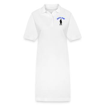 Cow-boy hors-la-loi - Robe polo bio PAIGER Stanley/Stella Femme - blanc - Devant