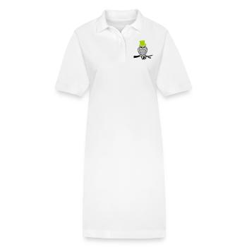 owl sir - Stanley/Stella PAIGER Organic Women’s Polo Dress - white - Front
