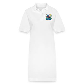 Miami - Robe polo bio PAIGER Stanley/Stella Femme - blanc - Devant
