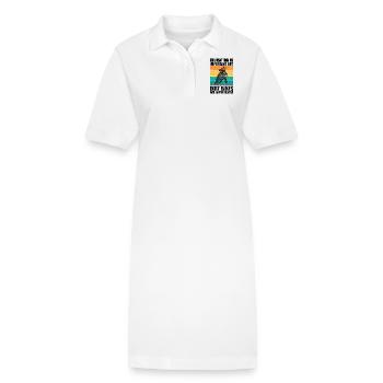 Education is important but dirt bikes importanter - Robe polo bio PAIGER Stanley/Stella Femme - blanc - Devant